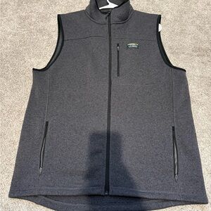 NWOT - L.L. Bean Better Sweater Charcoal Gray Vest - Large